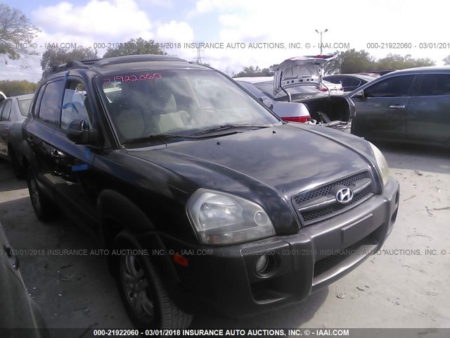 KM8JN12D06U380885 - 2006 HYUNDAI TUCSON GLS/LIMITED BLACK photo 1