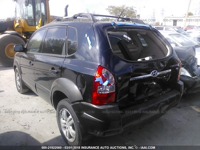 KM8JN12D06U380885 - 2006 HYUNDAI TUCSON GLS/LIMITED 黑色 照片 3