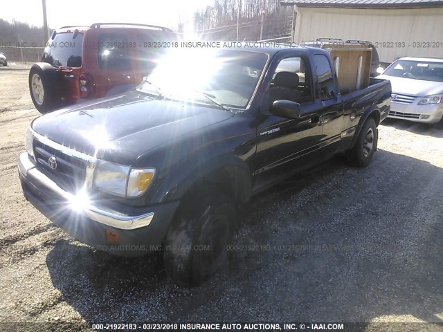 4TASM92NXWZ163054 - 1998 TOYOTA TACOMA XTRACAB PRERUNNER შავი ფოტო 2