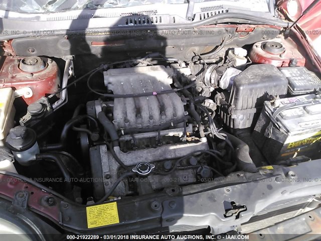 KM8SC13D53U491453 - 2003 HYUNDAI SANTA FE GLS/LX MAROON photo 10