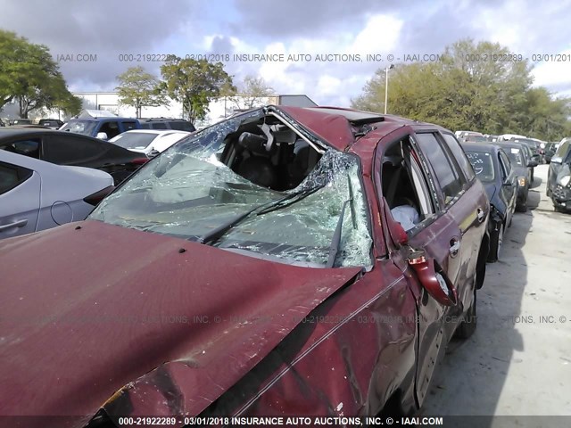 KM8SC13D53U491453 - 2003 HYUNDAI SANTA FE GLS/LX MAROON photo 6