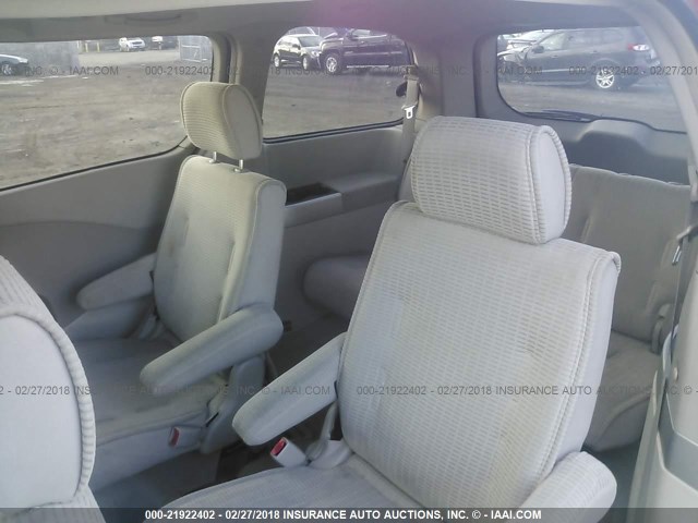 5N1BV28U44N332637 - 2004 NISSAN QUEST S/SE/SL BURGUNDY photo 8