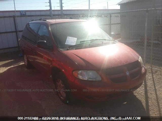 1D4GP24R64B526502 - 2004 DODGE GRAND CARAVAN SE RED photo 1