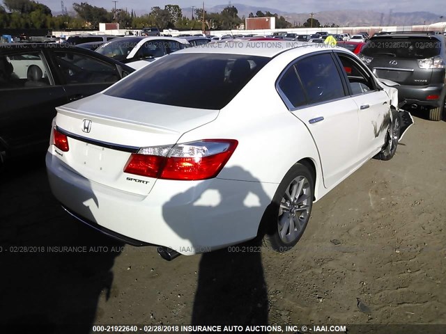1HGCR2F50DA276827 - 2013 HONDA ACCORD SPORT 白色 照片 4