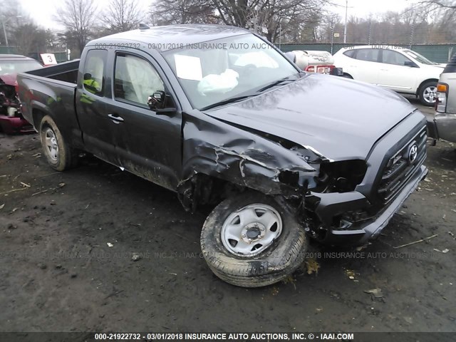 5TFSX5EN1HX050608 - 2017 TOYOTA TACOMA ACCESS CAB/SR/SR5 GRAY photo 1