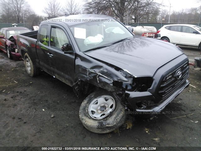 5TFSX5EN1HX050608 - 2017 TOYOTA TACOMA ACCESS CAB/SR/SR5 GRAY photo 6