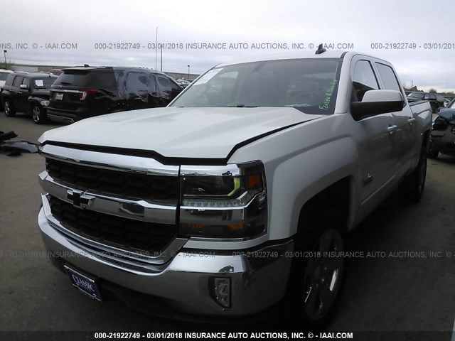 3GCPCREC9JG111611 - 2018 CHEVROLET SILVERADO C1500 LT WHITE photo 2