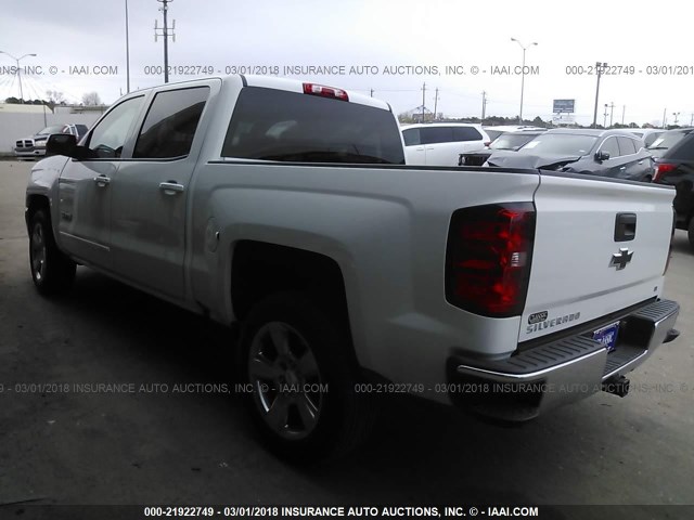 3GCPCREC9JG111611 - 2018 CHEVROLET SILVERADO C1500 LT WHITE photo 3