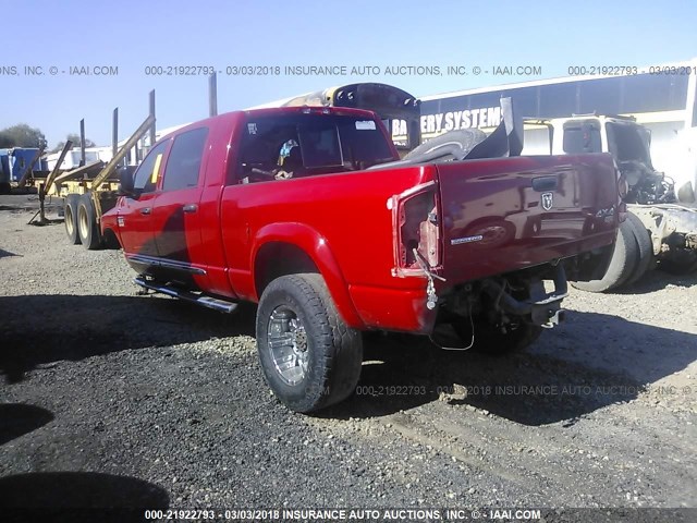 3D7MX39A57G796475 - 2007 DODGE 3500 4X4 CREWCAB  RED photo 3