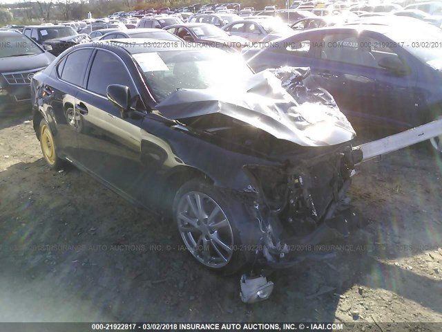 JTHBE262982014556 - 2008 LEXUS IS 350 BLACK photo 1