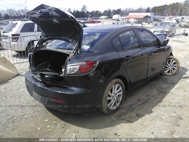 JM1BL1V75C1628436 - 2012 MAZDA 3 I BLACK photo 4