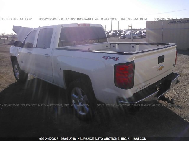 3GCUKREC0FG442090 - 2015 CHEVROLET SILVERADO K1500 LT WHITE photo 3