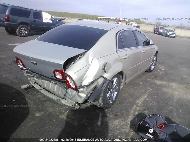 1G1ZH57B294233705 - 2009 CHEVROLET MALIBU 1LT TAN photo 4