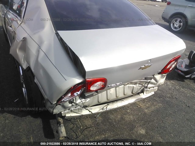 1G1ZH57B294233705 - 2009 CHEVROLET MALIBU 1LT TAN photo 6