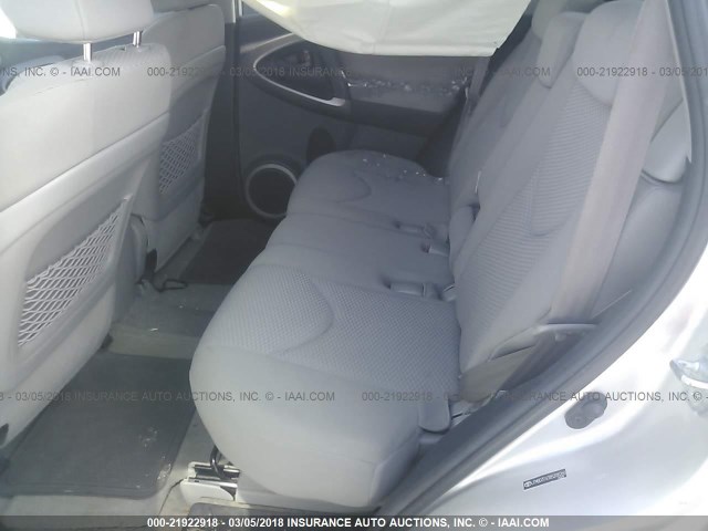 JTMBD31V385208266 - 2008 TOYOTA RAV4 LIMITED SILVER photo 8