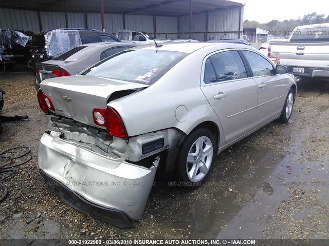 1G1ZB5E12BF336886 - 2011 CHEVROLET MALIBU LS კრემისფერი ფოტო 4