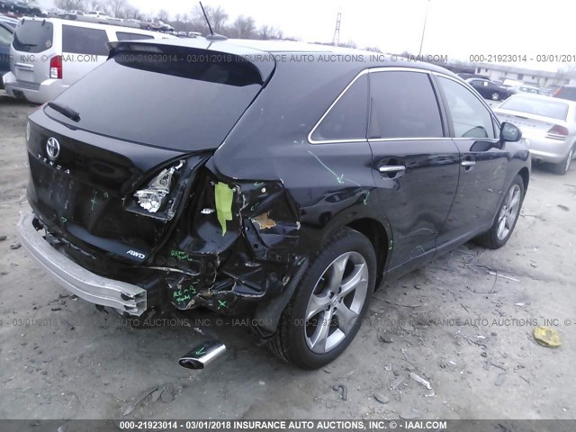 4T3BK3BB8BU053921 - 2011 TOYOTA VENZA BLACK photo 4