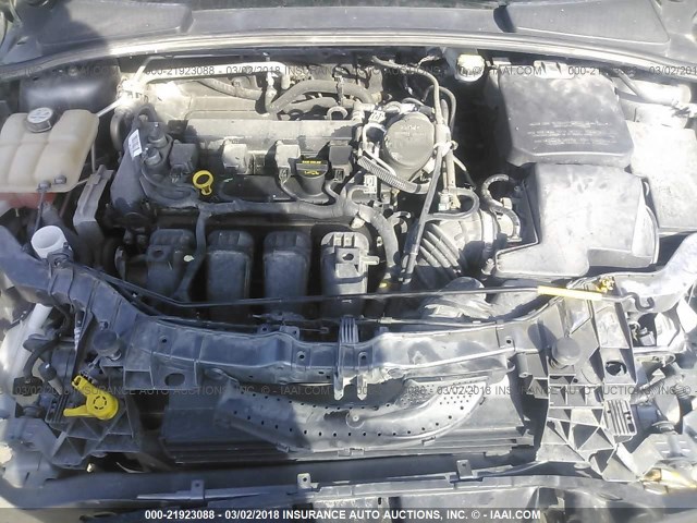 1FAHP3F29CL476541 - 2012 FORD FOCUS SE GRAY photo 10