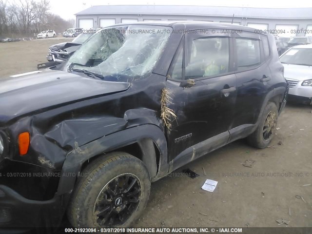 ZACCJBAH9FPC17835 - 2015 JEEP RENEGADE SPORT Սև լուսանկար 6