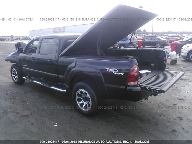 3TMKU72N25M004327 - 2005 TOYOTA TACOMA DBL CAB PRERUNNER LNG BED BLACK photo 3