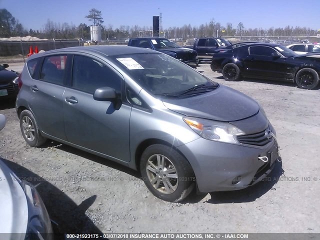 3N1CE2CP6EL385208 - 2014 NISSAN VERSA NOTE S/S PLUS/SV/SL SILVER photo 1