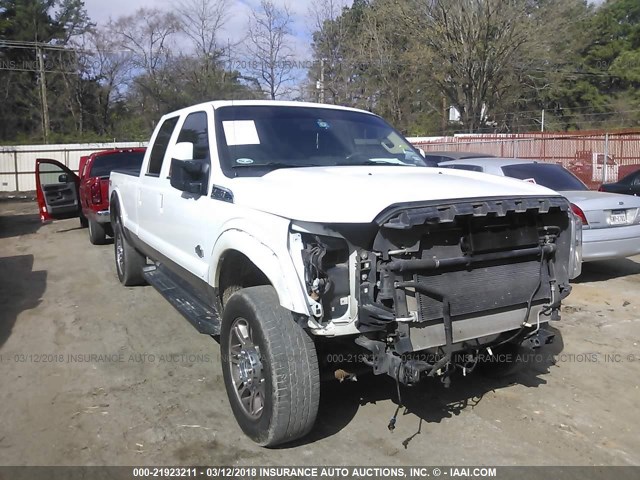 1FT8W3BT7FEC33637 - 2015 FORD F350 SUPER DUTY WHITE photo 1