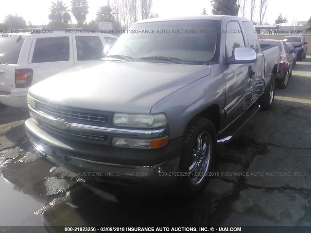 2GCEK19T2Y1387699 - 2000 CHEVROLET SILVERADO K1500 GRAY photo 2