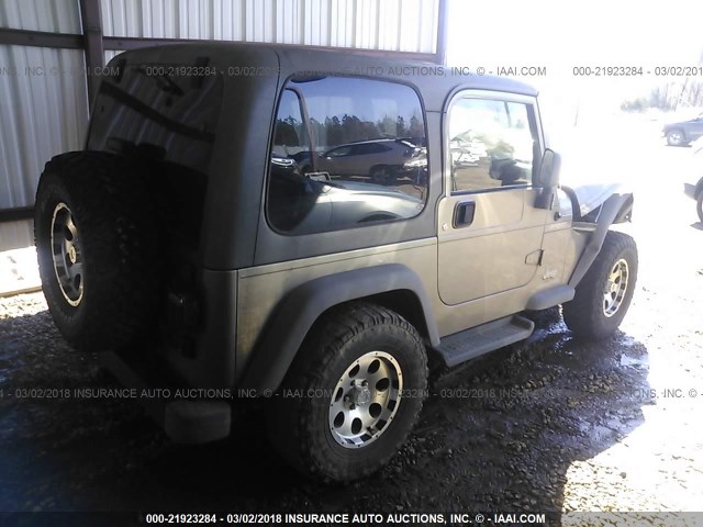 1J4FA49S45P300300 - 2005 JEEP WRANGLER / TJ SPORT BROWN photo 4