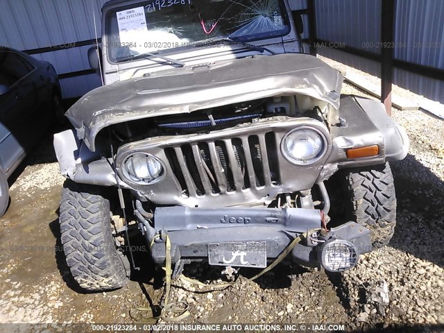 1J4FA49S45P300300 - 2005 JEEP WRANGLER / TJ SPORT BROWN photo 6