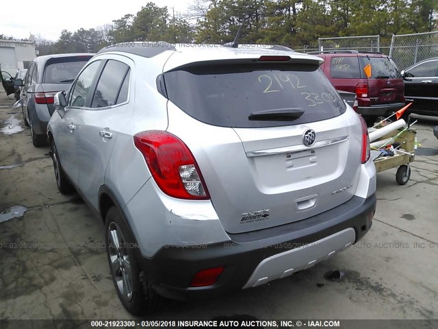 KL4CJBSB9EB681804 - 2014 BUICK ENCORE CONVENIENCE 银色 照片 3