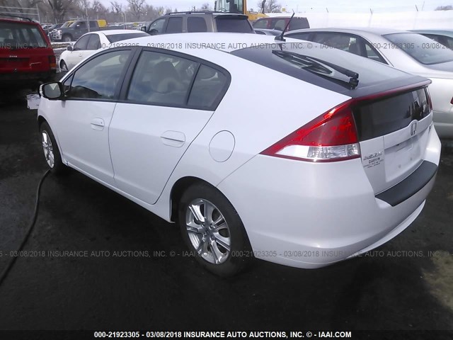 JHMZE2H73AS035075 - 2010 HONDA INSIGHT EX WHITE photo 3