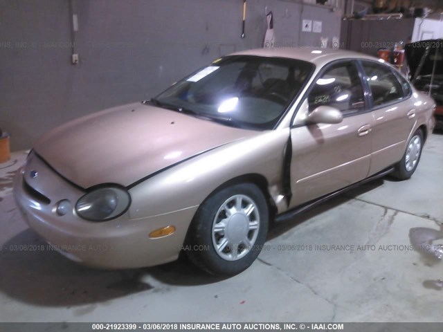 1FALP52U7VG140637 - 1997 FORD TAURUS GL GOLD photo 2