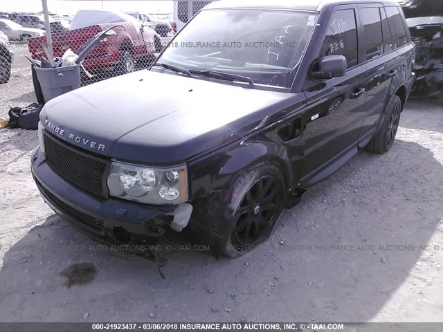 SALSK25469A189103 - 2009 LAND ROVER RANGE ROVER SPORT HSE BLACK photo 6