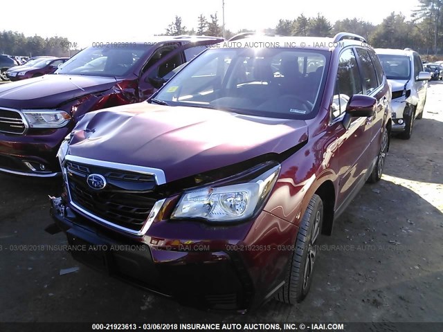 JF2SJGEC9JH425884 - 2018 SUBARU FORESTER 2.0XT PREMIUM RED photo 2