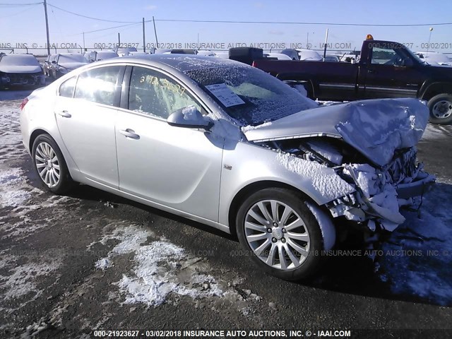 W04GR5EC6B1085549 - 2011 BUICK REGAL CXL SILVER photo 1