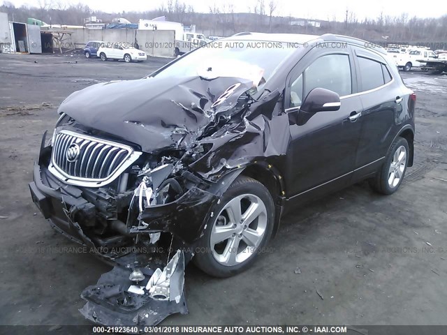 KL4CJFSB9FB131432 - 2015 BUICK ENCORE CONVENIENCE 勃艮第红 照片 2