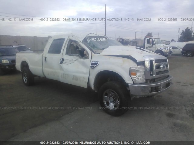 1FTWW31R38EB03693 - 2008 FORD F350 SRW SUPER DUTY WHITE photo 1