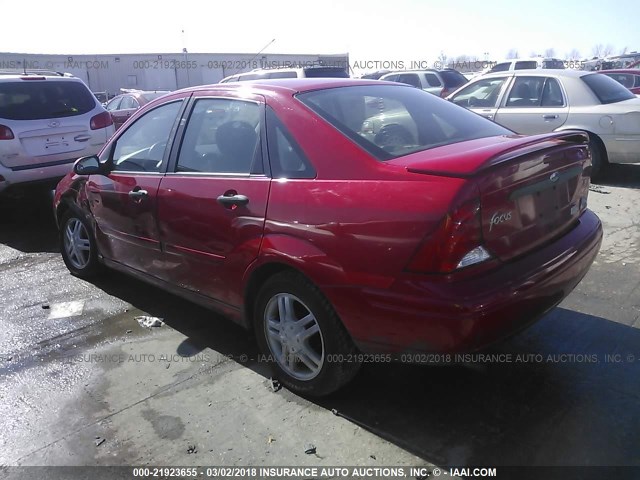 1FAFP34361W288459 - 2001 FORD FOCUS SE/SE SPORT RED photo 3