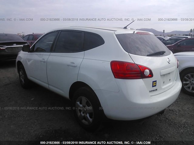 JN8AS58T19W329539 - 2009 NISSAN ROGUE S/SL WHITE photo 3