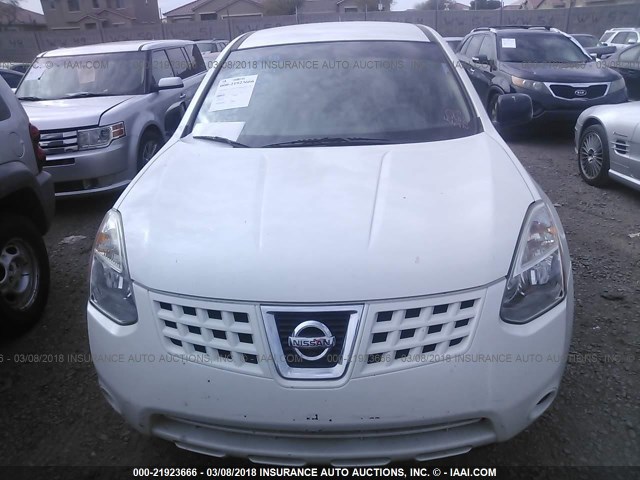 JN8AS58T19W329539 - 2009 NISSAN ROGUE S/SL WHITE photo 6