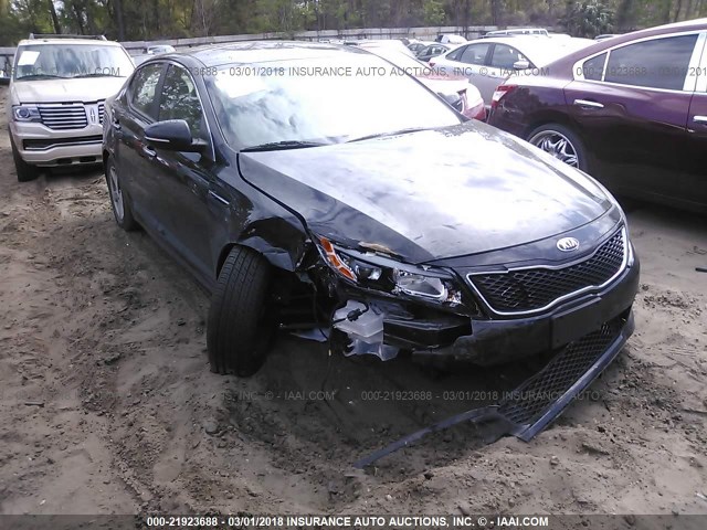 5XXGM4A71EG281298 - 2014 KIA OPTIMA LX BLACK photo 1