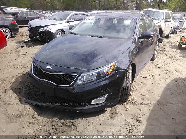 5XXGM4A71EG281298 - 2014 KIA OPTIMA LX BLACK photo 2