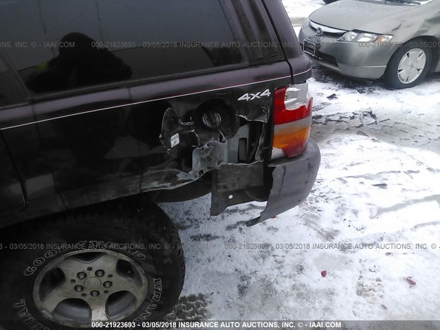 1J4GZ58Y2TC269884 - 1996 JEEP GRAND CHEROKEE LAREDO MAROON photo 6