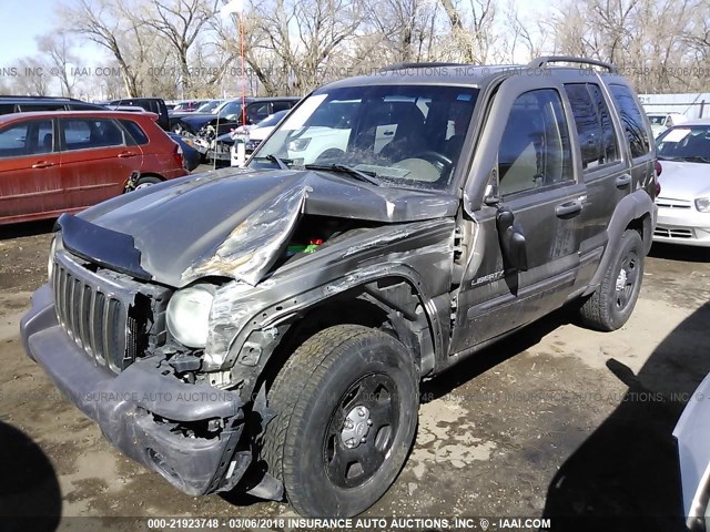 1J4GL48143W723663 - 2003 JEEP LIBERTY SPORT/FREEDOM შამპანური ფოტო 2