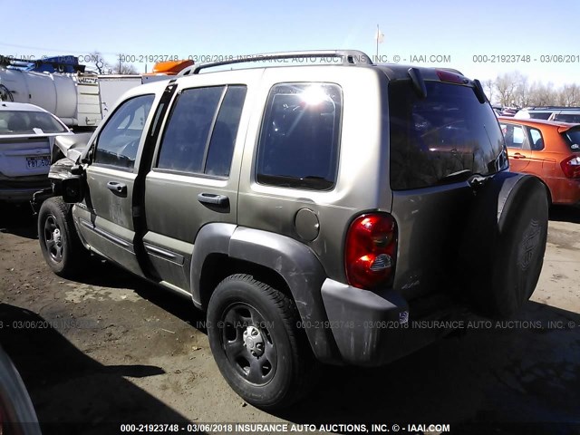 1J4GL48143W723663 - 2003 JEEP LIBERTY SPORT/FREEDOM შამპანური ფოტო 3