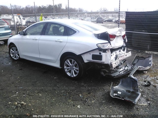 1C3CCCAB6FN718433 - 2015 CHRYSLER 200 LIMITED WHITE photo 3