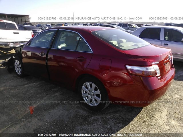 4T1BB46K69U109504 - 2009 TOYOTA CAMRY HYBRID RED photo 3