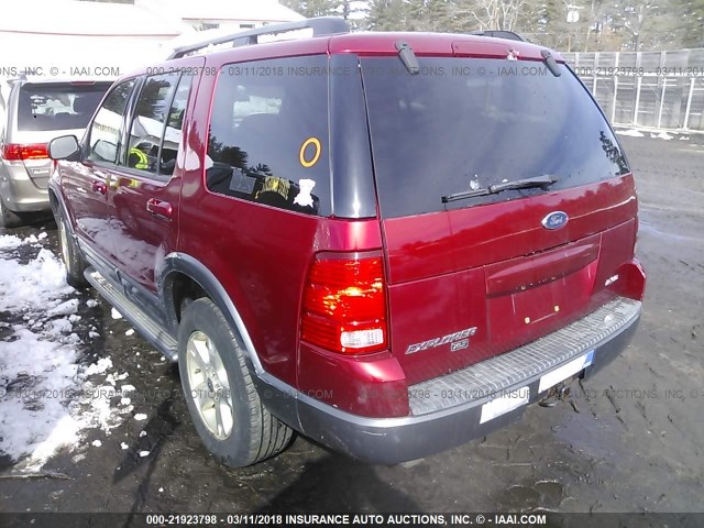 1FMZU83E94UC26386 - 2004 FORD EXPLORER XLT/XLT SPORT RED photo 3