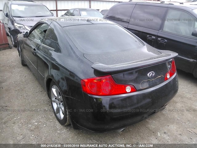 JNKCV54E74M308832 - 2004 INFINITI G35 BLACK photo 3