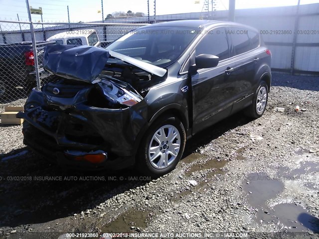 1FMCU0F79GUB88960 - 2016 FORD ESCAPE S GRAY photo 2